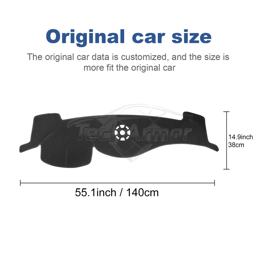 Dashboard Abdeckung für Infiniti G25 G35 G37 (Baujahr 2007-2013) in Schwarz als UV-Schutz und Anti-Rutsch Matte für das Auto-Innenzubehör - Bild 2