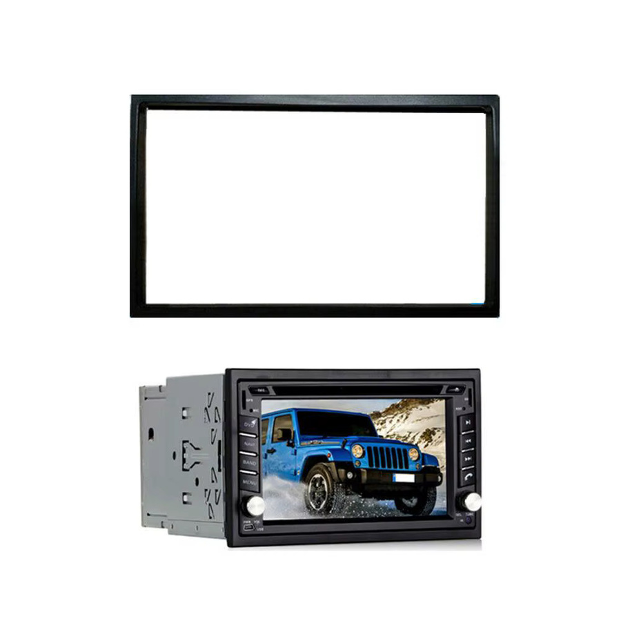 NIGHTKIST Universal 2Din Radio Rahmen für 7 Zoll große Bildschirme, Surround Panel für Auto Audio Dashboard, Schwarz - Bild 3