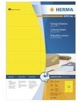 HERMA SuperPrint Universaletiketten Gelb, A4, B: 105 mm, H: 37 mm, 100 Stück - Bild 1