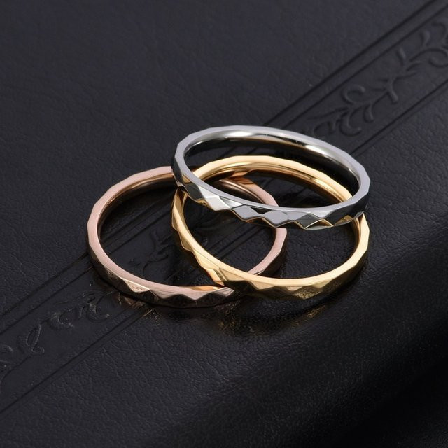Kolmnsta Ring Edelstahl, Rautenform, Bicolor, Damen - Bild 1