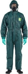 Ansell AlphaTec 4000 Schutzoverall Typ 3/4/5, Grün, Unisex, Größe: 3XL - Bild 1