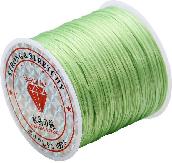 St.kunkka Elastisches Garn, 10 Meter, 0,7 mm, hellgrün, Unisex - Bild 1