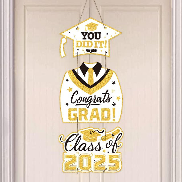Huiran You Did It Türbanner Congrats Grad Class Of 2025 zum Aufhängen für die Abschlussfeier - Bild 1