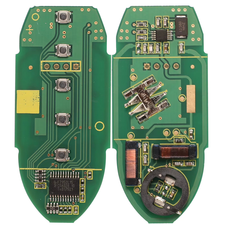 Jingyuqin Smart Remote Auto Schlüssel für Nissan Patrol Armada, 5 Tasten, 433MHz, ID46 PCF7952 Chip, Schwarz - Bild 4