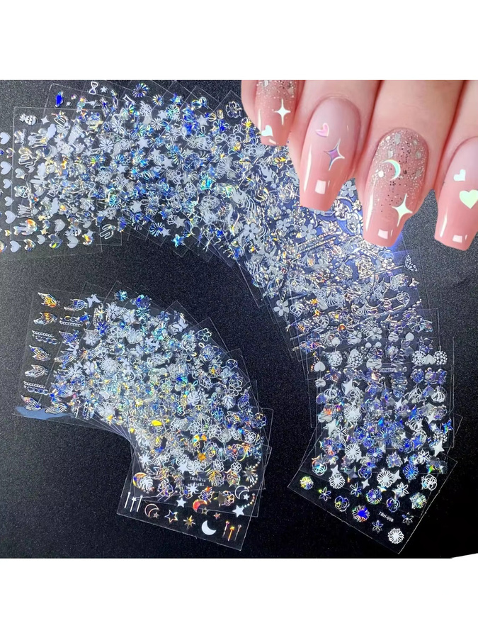 Nudurom Aurora Nail Art Sticker, 30 Blatt, schimmernd, Unisex - Bild 4