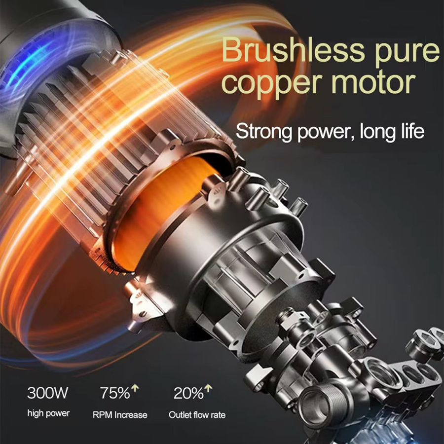 Makita Akku-Hochdruckreiniger mit 3500W und 200 Bar, tragbarer Hochdruckreiniger für Auto und Garten mit 6-in-1 Düse und 3 Druckstufen, Schwarz - Bild 5