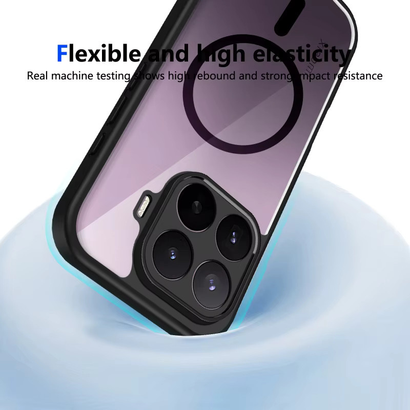 Xiaomi Handyhülle Transparent Matt mit Magnetisch Kabellosem Laden und Linsenschutz für Xiaomi 17T Pro 17T 15T Pro 15T - Bild 3