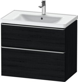 Duravit Waschtischunterschrank D-Neo Wandhängend in Schwarz B: 78,4 cm, T: 45,2 cm, H: 62,5 cm - Bild 1