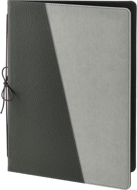 VEGA Speisekarte Sully A5 in Grau ohne Prägung, Breite: 18 cm, Höhe: 24 cm - Bild 1