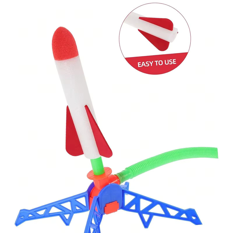KNYYSECQ Raketenstartkanone Weltraum, leuchtend, mit Fußbedienung - Bild 4
