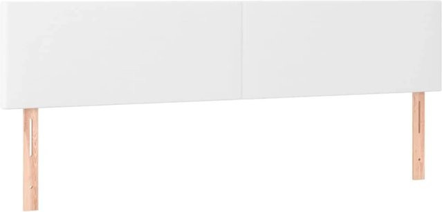 vidaXL LED Kopfteil in Weiß aus Kunstleder mit USB-Ladeport und integrierter Beleuchtung, B/T/H: 180 x 5 x 78-88 cm - Bild 1
