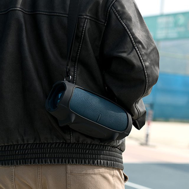 Schutzhülle mit Riemen für JBL Charge 5 Bluetooth-Lautsprecher in Blau - Bild 1