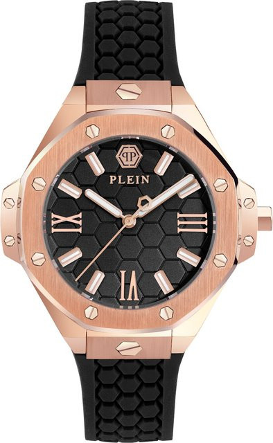 Philipp Plein Damenuhr, Quarz, Edelstahl, 39 mm, Schwarz, 5 ATM - Bild 1