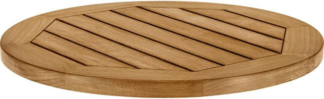 VEGA Outdoor-Teak-Tischplatte Mirello rund, braun, Durchmesser: 60 cm - Bild 1