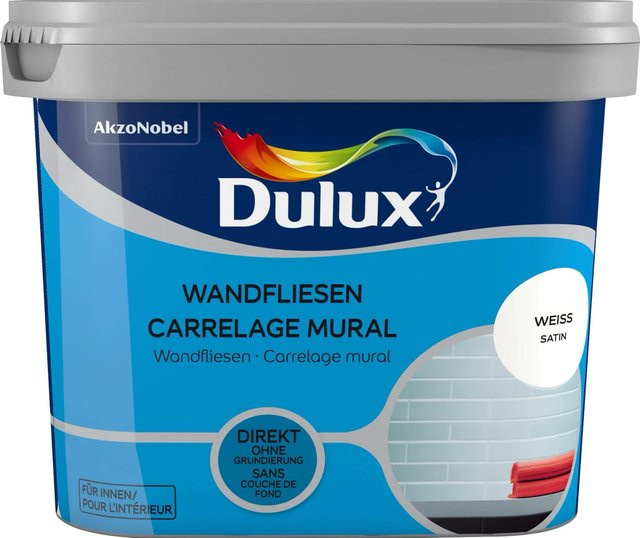 Dulux Fresh Up Wandfliesenlack Satin Weiß 750 ml - Bild 1