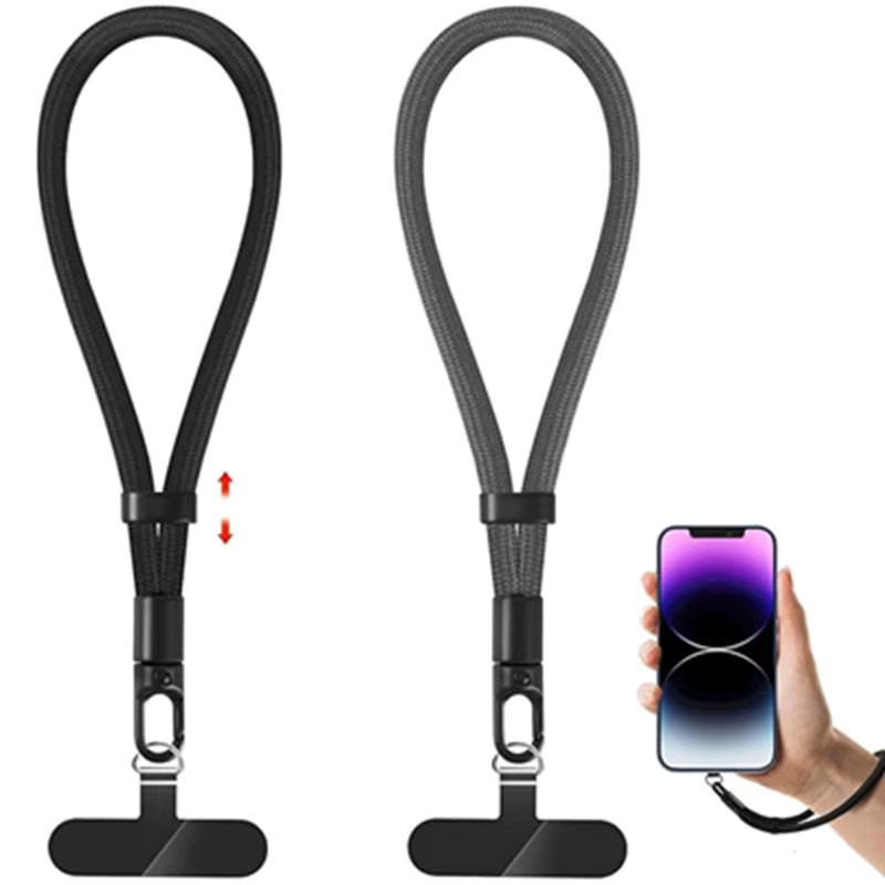 OLPAY Universelles Handy-Umhängeband mit Selbstverriegelung und Anti-Fall Handschnur-Clip in Schwarz oder Grau - Bild 7