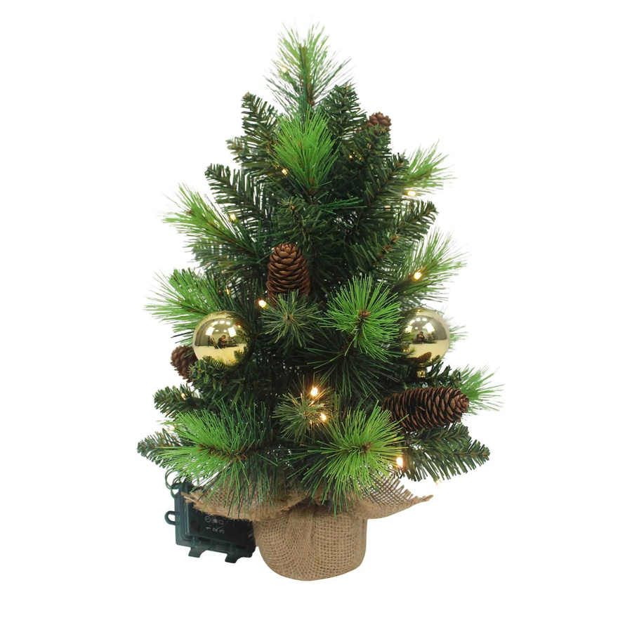 Näve Outdoor LED Weihnachtstannenbaum Noel in Gold und Grün - Bild 2