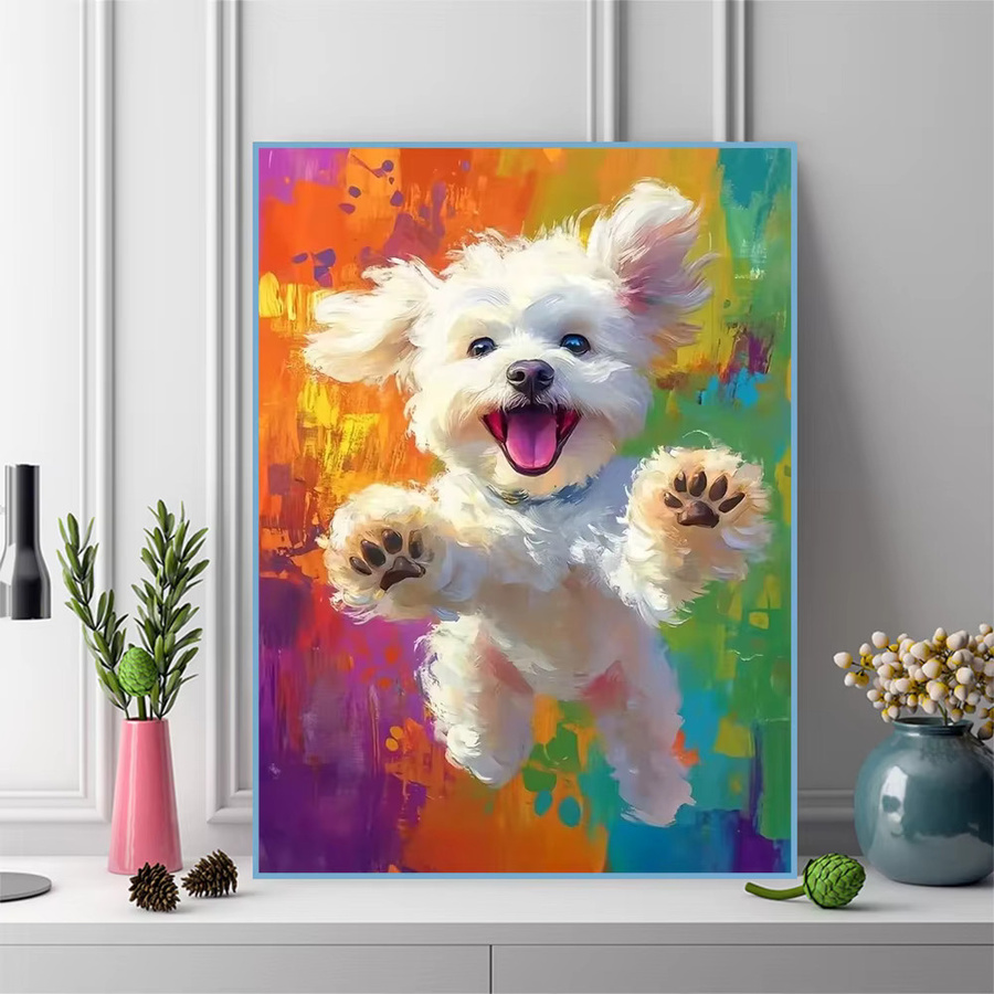 Momoart Diamantmalerei Hunde-Motiv, Diamant-Mosaik Bastelset, adults - Bild 3