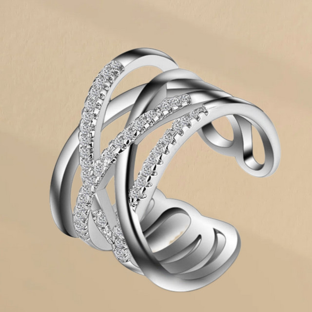 YDSMOSO Ring 925 Silber, Zirkonia, Damen - Bild 1
