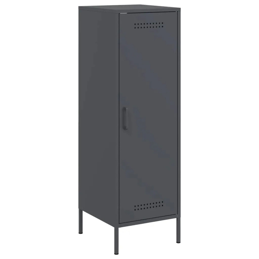 vidaXL Highboard Anthrazit aus Stahl im Industrie-Stil, B/T/H: 36 x 39 x 113 cm - Bild 2