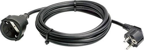AS Schwabe Strom Verlängerungskabel 16A Schwarz 2,00 m H05VV-F 3G 1,5mm² - Bild 1