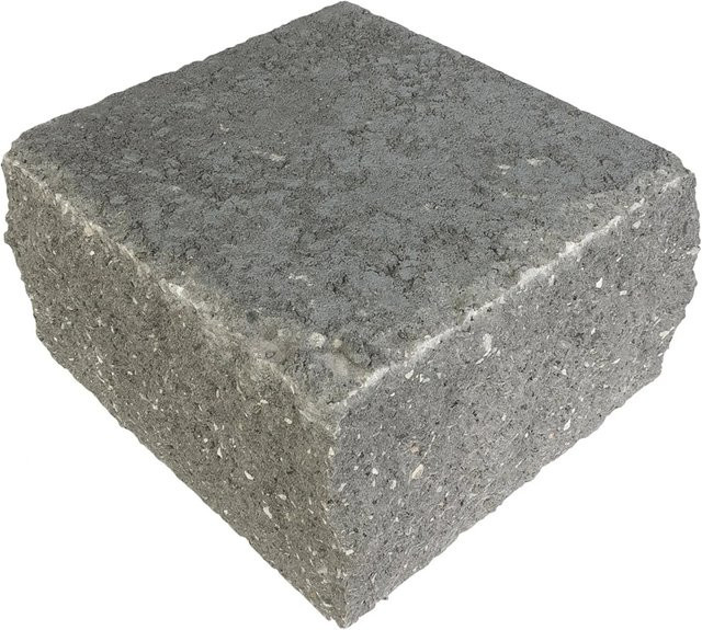 EHL Mauer Anzio-Light Anfangs- und End-Halbstein in Basalt-Anthrazit B/T/H: 25 x 18 x 15 cm - Bild 1