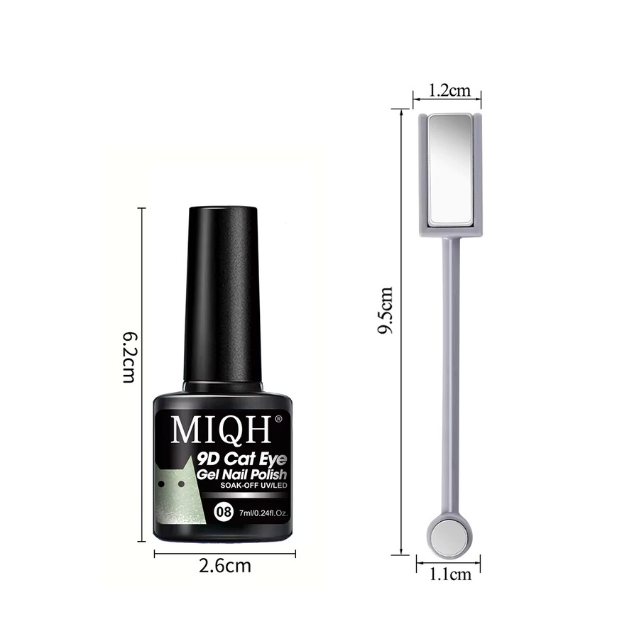 Sui Katzenaugen-Nagellack-Set, 9 Farben, mit Mondstein und Sterneffekt - Bild 3