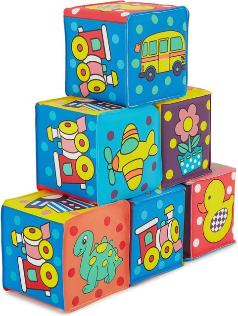 Bieco Baby Würfel Set, 6-teiliges Set, ab 0 Jahre - Bild 1