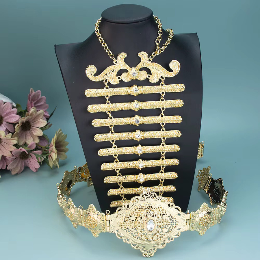 Sunspicems Schmuck-Set, Metall, Gold, Kristall, Damen - Bild 2
