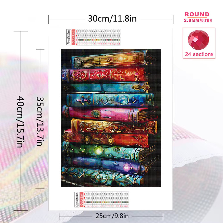 Evershine 5D-Diamant-Mosaik-Buch, Natur, Bunt / Mehrfarbig - Bild 2