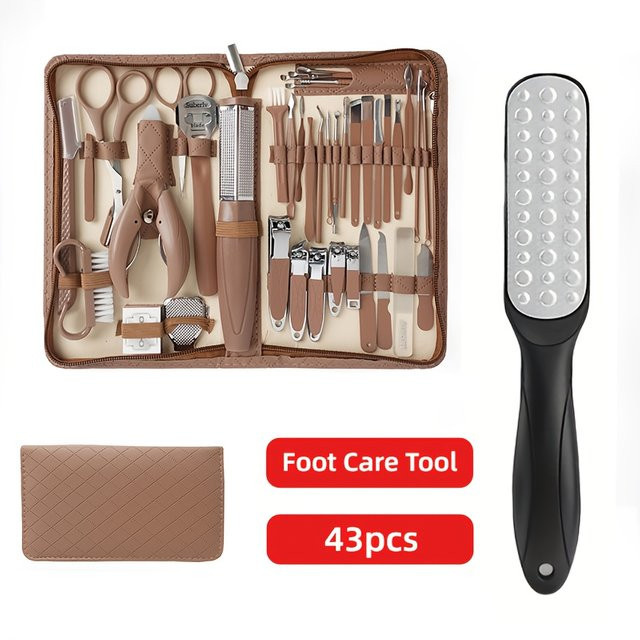 Ouriner Fußpflege-Set, 42-teilig, Edelstahl, Unisex - Bild 1