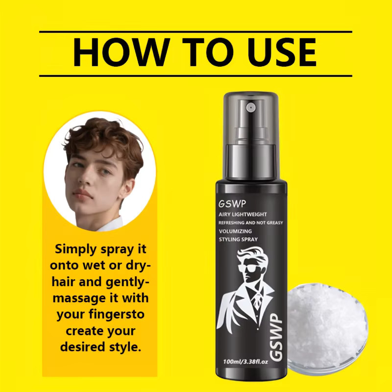 GSWP Meersalz Volumen-Styling-Wasserspray für Herren, 100 ml - Bild 6