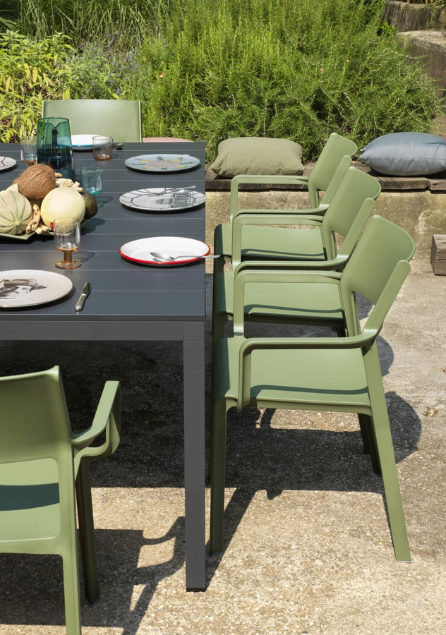 Nardi Rio Alu Ausziehtisch für den Garten, rechteckig, Silber, höhenverstellbar, Breite: 210 cm - Bild 2