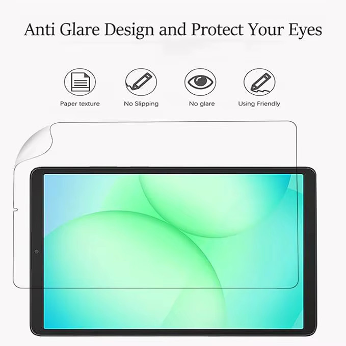 2er-Pack Samsung Galaxy Tab Displayschutzfolie Papier-Effekt Transparent für Galaxy Tab S9 S10 FE S11 S8 A11 A9 - Bild 2