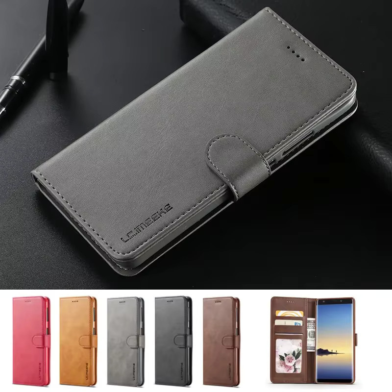 Leder Flip-Cover für Samsung Galaxy S21 S22 S23 S24 Plus S25 S26 Ultra und S20 FE in Schwarz - Bild 2