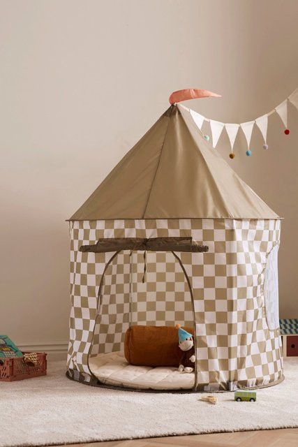 Kids Concept Spielzelt Karo khaki - Bild 1
