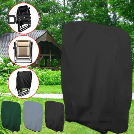 Medoc Schutzhülle für Gartenstühle aus Oxford-Stoff, wasserabweisend, schwarz, Breite: 110 cm - Bild 4