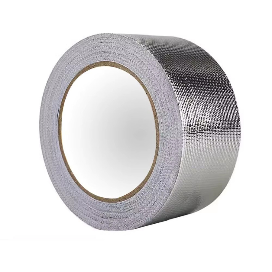 Feuerfestes Fiberglas-Aluminiumfolienband in Silber, 10 m Länge, Breite: 5 cm, Dicke: 1 mm - Bild 2
