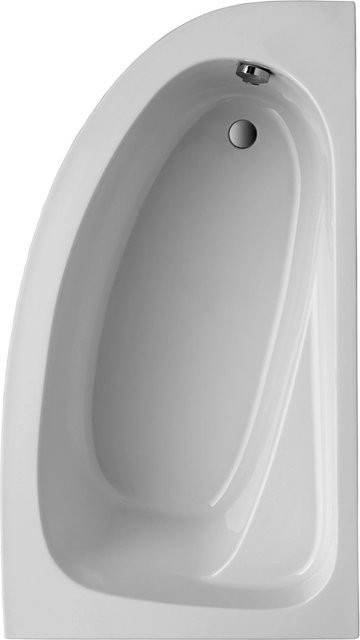 OTTOFOND Badewanne Marina asymmetrisch in Weiß, B/T/H: 90 x 160 x 42 cm - Bild 1