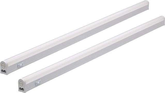 Oktaplex LED Unterbauleuchte Riga 2er Set für Küche in Weiß, Neutralweiß 4000K, Breite: 84 cm - Bild 1