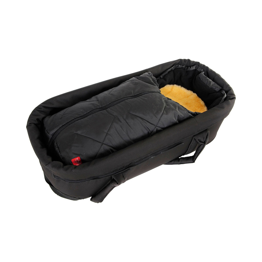 Kaiser Universal Winter-Fußsack Little Sheepy mit Lammfelleinlage für Babyschale und Tragewanne, Schwarz, B/T/H: 80 x 40 x 40 cm - Bild 2