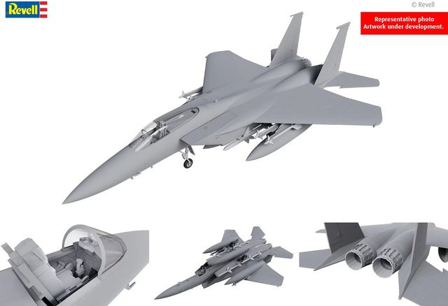 Revell Boeing F-15C Eagle, Model Set, 1:72, Grau - Bild 2