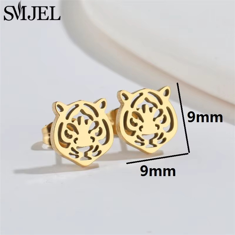 SMJEL Ohrstecker Edelstahl, Gold, Damen - Bild 2