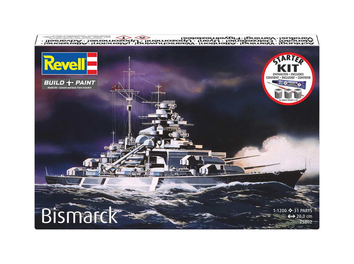 Revell Bismarck, Starter Kit, 1:1200 - Bild 3