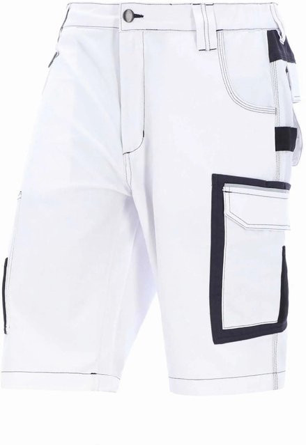 Eliworx Workwear Shorts mit Stifttasche und reflektierenden Elementen in Weiß, Größe 56 - Bild 1