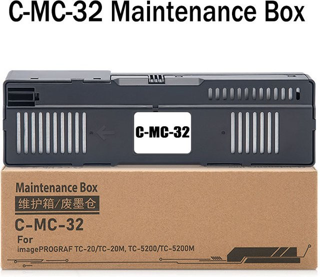 MC-32 Wartungstankbox mit Chip kompatibel mit Canon TC 20 TC 5200 TC-5200M Druckern - Bild 1