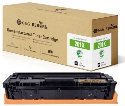 G&G Toner Cartridge Schwarz kompatibel mit HP 201X, remanufactured, 2800 Seiten - Bild 1