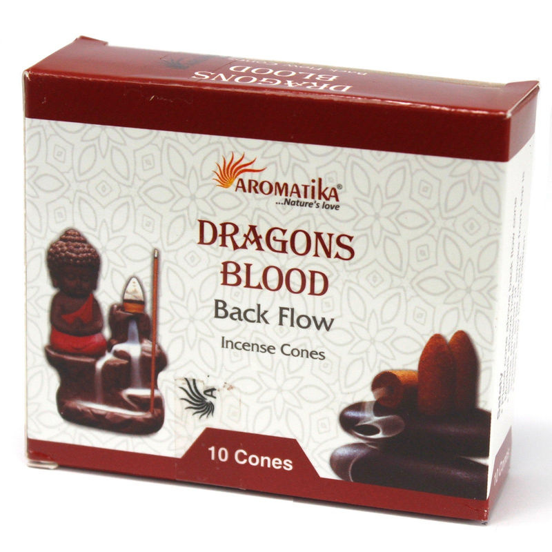 Aromatica Rückfluss-Räucher cones Sang de Dragon Set mit 10 Stück in Rot - Bild 2