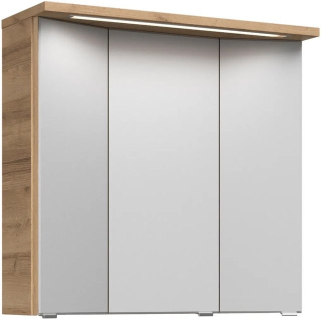 Pelipal Spiegelschrank Trentino Riviera Eiche Nachbildung Braun Breite: 75 cm, Höhe: 72 cm, Tiefe: 14 cm - Bild 1