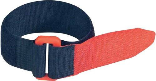 FASTECH F101-25-195-5 Klettband mit Gurt in Schwarz und Rot, L x B: 195 x 25 mm, 5er Pack - Bild 1